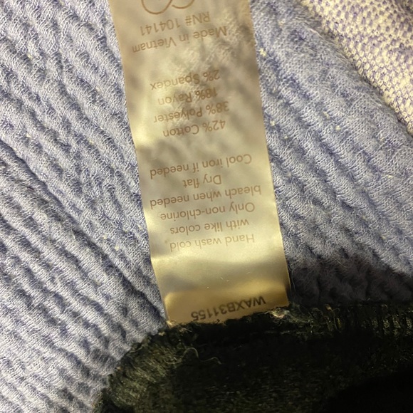 CALIA cozy funnel neck sweatshirts, black and cloud blue, size XL - Picture 4 of 6